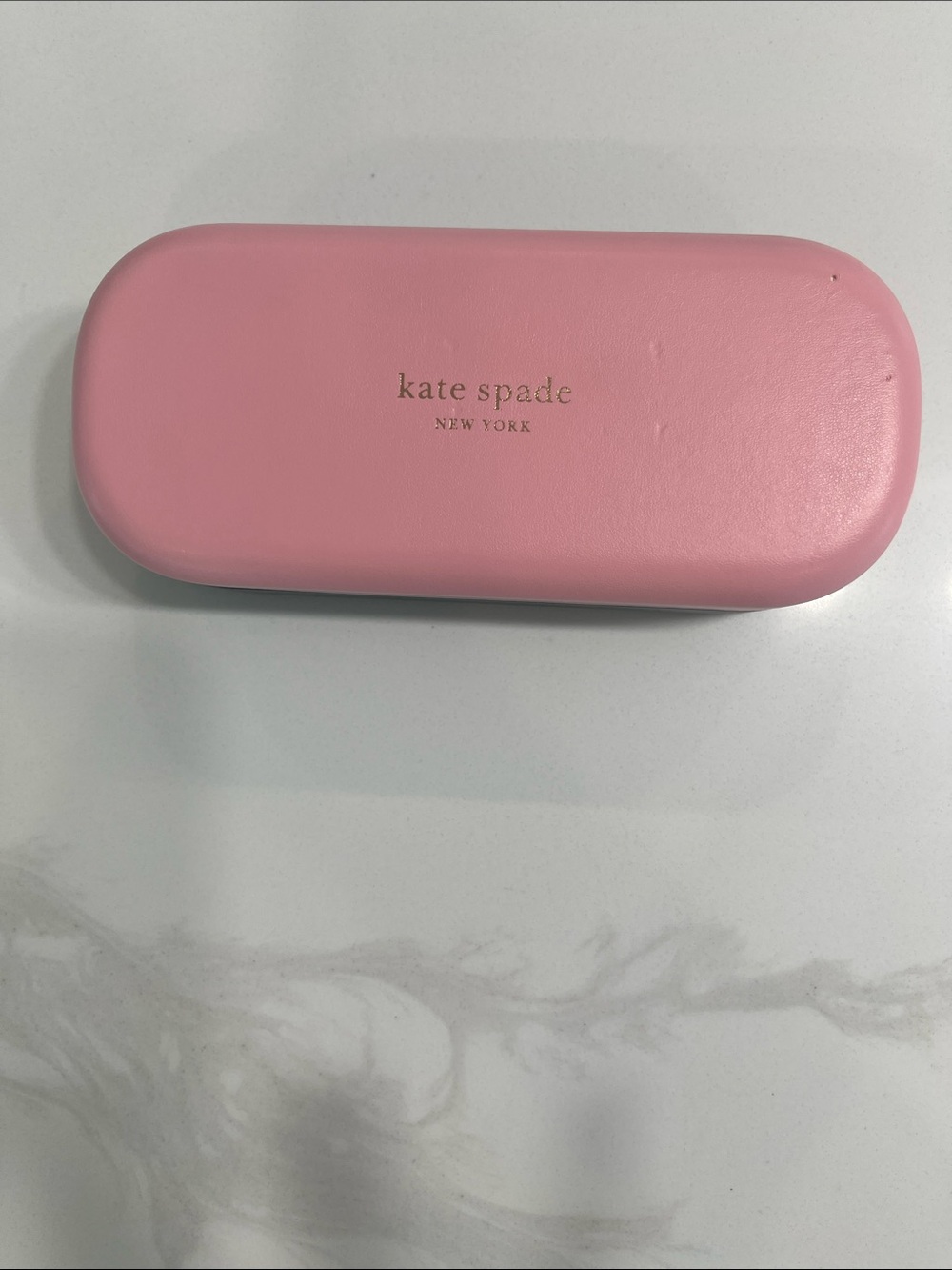 kate spade pink hard-shell eyeglass/sunglasses case